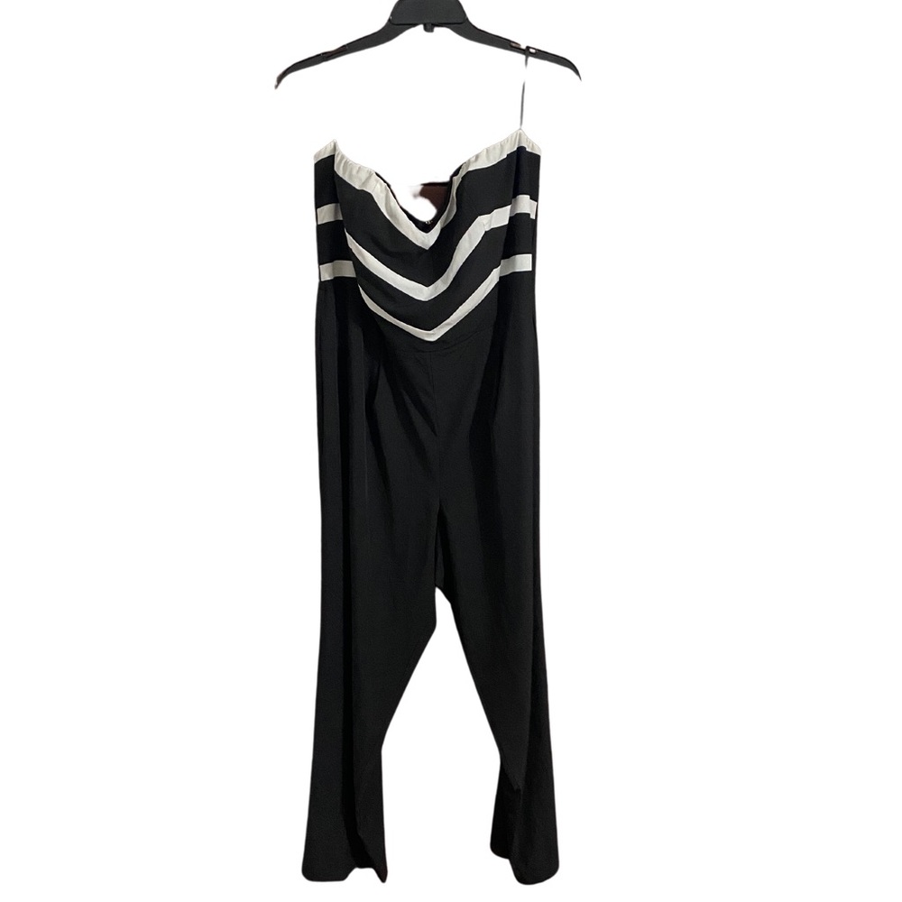 Eloquii Black and White Jumpsuit